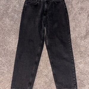 Zara Black Relaxed Jeans with Vintage Appeal